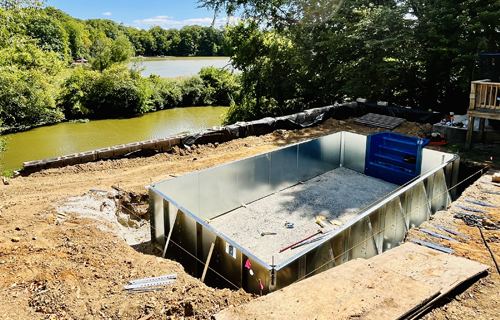 Pool installation process