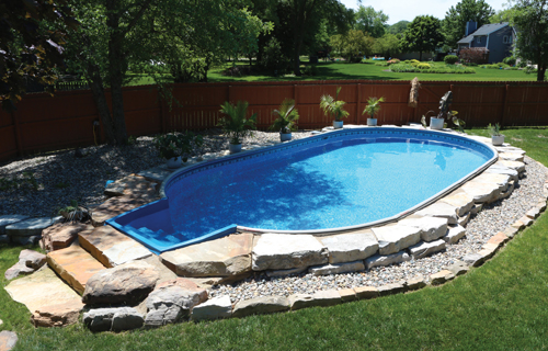 Pool with deck surround